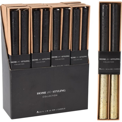 SET 2 CANDELE STELO D2 H25 NER